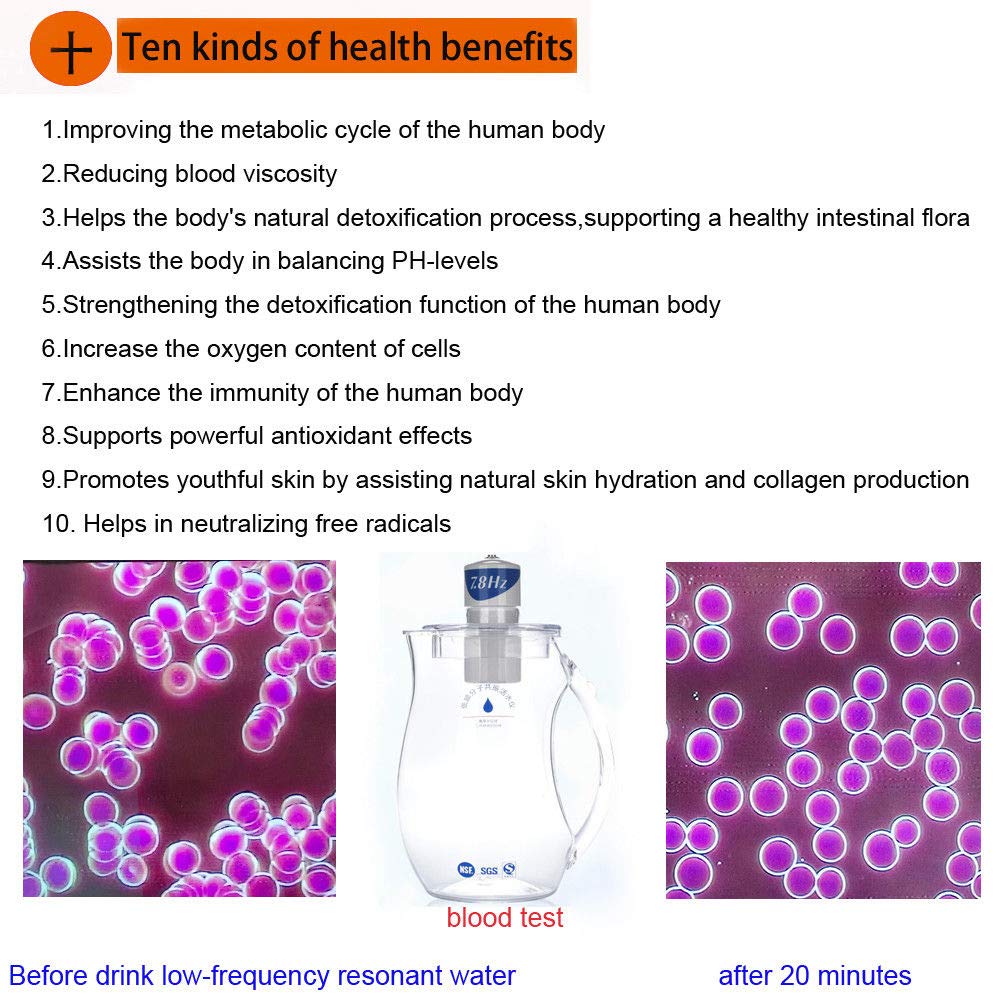iHOOOH 7.8Hz Low Frequency Molecular Water Treatment Pitcher